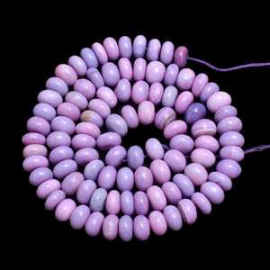 Cuentas redondas lisas de ópalo color caramelo lavanda natural de 8 mm, cuentas de ópalo sueltas para la fabricación de joyas, manualidades, suministros de bricolaje, venta al por mayor - Product Image 4