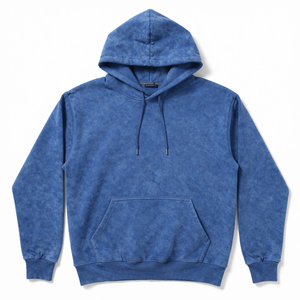 Sweat à capuche pour homme 100% coton lavé, coupe oversize, épaules tombantes, poches fonctionnelles, imprimé, grammage lourd, personnalisable, vente en gros - Product Image 6