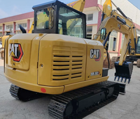 Gebrauchter CAT 305.5E2 Mini-Raupenbagger Original 6-Tonnen-Kompaktbagger für Bau und Erdbewegung mit Daumenaufsatz