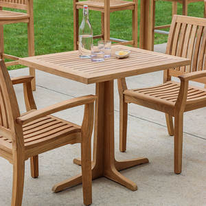 Meilleures ventes - Table à manger en teck moderne et minimaliste, assemblée pour une utilisation en extérieur dans les villas et l'hôtellerie - Product Image 5