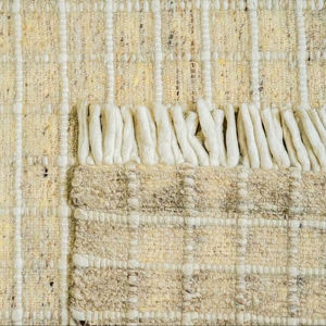 พรมขนสัตว์ทำมือสไตล์โมเดิร์น ลายเรขาคณิต ทอแบบแบน  เป็นมิตรกับสิ่งแวดล้อม เหมาะสำหรับห้องนั่งเล่น ห้องนอน และใช้ในบ้านสำหรับการสวดมนต์ - Product Image 6