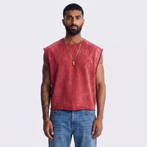 Débardeur Sportif Homme Coupe Boxy Vintage Ample Sans Manches Sans Coutures Séchage Rapide Respirant pour Activités de Plein Air - Product Image 6
