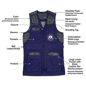 Men's Long Coat, Men's <b>Jacket</b>, Men's <b>Suede</b> Vest, Men's Shooting Vest - Product Image 4