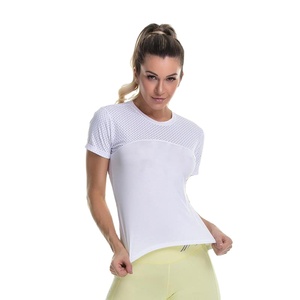 High Quality <b>Compression</b> Active Wear Yoga Set Fitness <b>Short</b> Sleeve T Shirt and Legging Gym Workout Outfit Set - Product Image 6