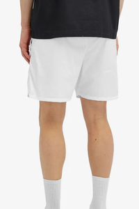 <b>Mens</b> White Cotton <b>Bermuda</b> <b>Shorts</b> Elastic Waist Casual Solid Color Oxford Fabric Breathable Woven Style Mid Rise - Product Image 3