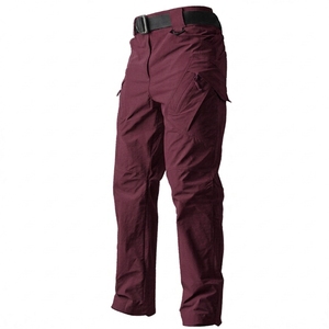 <b>Men's</b> <b>White</b> Tactical Hiking Pants Long Cargo <b>Trousers</b> with Zipper Pockets and Belt - Product Image 2
