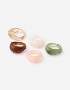 Hot Selling Trendy Transparent Cute Resin Acrylic Finger <b>Rings</b> for Women by blossom <b>craft</b> india - Product Image 4