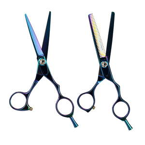 Black Coated Stainless Steel Professional Barber <b>Scissors</b> <b>Left</b>-<b>Handed</b> Comfortable Finger Rest Fancy Screw Hair Hair Dressing - Product Image 4