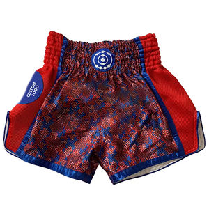 กางเกงมวยไทยพิมพ์ลาย ยืดหยุ่น ระบายอากาศได้ดี น้ำหนักเบา ผลิตจากโพลีเอสเตอร์ 100% สวมใส่สบาย ด้วยเทคนิคการพิมพ์แบบซับลิเมชั่น เหมาะสำหรับศิลปะการต่อสู้ - Product Image 1