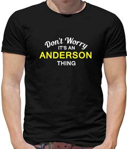 Don't Worry It's Anderson Thing Chemise décontractée pour homme en popeline de coton respirante bleu marine à manches courtes avec logo imprimé sur le devant - Product Image 2