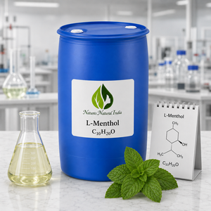 Natures Natural India L-<b>Menthol</b> Peppermint Compound Essential Oil 100% Pure Steam Distilled Undiluted Fresh Cool Minty Scent - Product Image 2