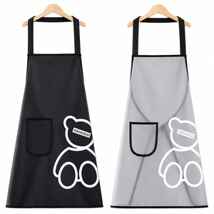 Delantal de Seda Gruesa de Calibre 18 (75x68cm) Resistente con Encanto Kawaii, Uniforme de Barman Unisex, Barrera contra Agua y Aceite, Detección de Agujas - Product Image 1
