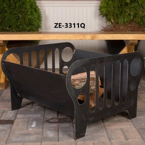 Brasero d'extérieur élégant fait main avec une construction en acier moderne pour projets de jardin de luxe, finition marbre de luxe, brasero à gaz. - Product Image 2