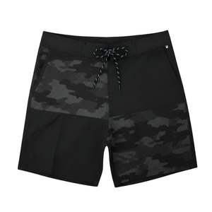 Black Grey Quick Dry Wholesale Swimming Shorts Custom Design Performance Beach Wear Lightweight Beach Shorts - Product Image 1