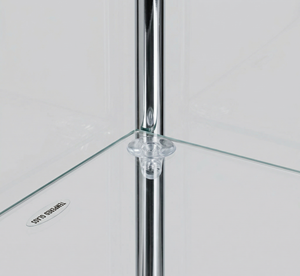 TMG-G123 Modern Tall Tempered Glass <b>Cabinet</b> Display Case Living Room Storage Furniture for Home Bar Villa Apartment Entry Hotel - Product Image 5