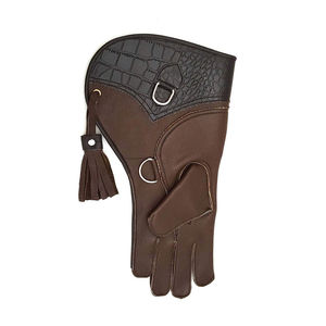 Gants de fauconnerie en cuir de vachette double couche pour entraîneurs, design doux et respirant, vente en gros - Product Image 4