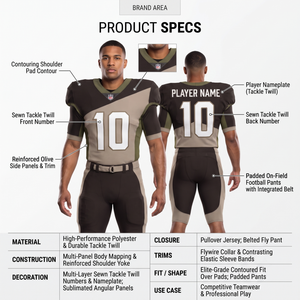 High Quality American Football Jersey & Pants Set with Player & Team Name Patterns - Product Image 5