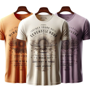 100% camisetas de algodón 100% con estampado elegante de manga corta de diseño personalizado de alta calidad con logotipo y etiqueta personalizados hechas en Bangladesh - Product Image 3