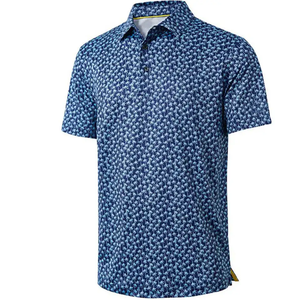 Polo d'été haut de gamme pour homme, nouveau modèle, en coton doux tricoté par sublimation, avec col rabattable et boutons, idéal pour le golf - Product Image 3