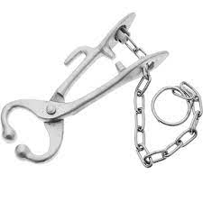 Alicates para sujetar toros con cadena de acero inoxidable, equipo veterinario para ganado, herramienta de sujeción de ganado, manejo de animales en granja - Product Image 4