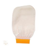 Guante Exfoliante Ovalado de TPE Turco, Totalmente Natural, para el Cuidado Corporal, con Logotipo Personalizado, Marca Privada, Banda de Goma Hammam Kesse, 18x25cm