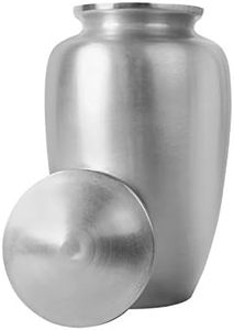 Opulent Adult Aluminum Funeral <b>Ashes</b> Urn Memorial Cremation <b>Keepsake</b> Container Featuring Artistic Premium Exterior Design - Product Image 3