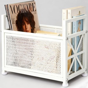 Porte-revues moderne en MDF laqué blanc de qualité supérieure - Rangement minimaliste en gros - Product Image 5