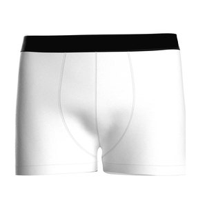 Fabrication OEM ODM, caleçons pour hommes en coton respirant, tissu côtelé lisse, ajustement flexible, ceinture imprimée, emballage personnalisé - Product Image 1