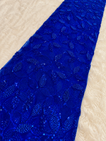 Tissu brodé perlé pour robes de mariée, dentelle perlée en maille, textile sur mesure pour la mode, fournitures pour boutiques et importateurs, commerce mondial