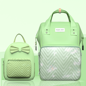 Sac à Couches Polka Tots MamaMini Luxe Duo-Vert - Product Image 1