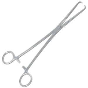 Pinzas Pozzi de Acero Inoxidable, Instrumento Quirúrgico Ginecológico de Alta Calidad, Pinzas Pozzi de Grado Profesional - Product Image 1