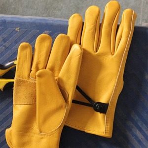 Factory Made Cheap Price Best Quality Leather Working <b>Gloves</b> Leather Safety <b>Gloves</b> Custom Size and Logo Working <b>Gloves</b> - Product Image 6