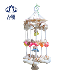 Campana de Viento de Conchas Marinas, Hecha a Mano, Decoración Colgante de Conchas Naturales, Estilo Costero, Venta al Por Mayor, Exportación - Product Image 1