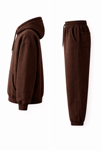 Conjunto Deportivo Casual de 2 Piezas para Mujer, Sudadera Lisa de Color Sólido con Logotipo Personalizado de Alta Calidad y Pantalones Largos de Corte Regular - Product Image 3