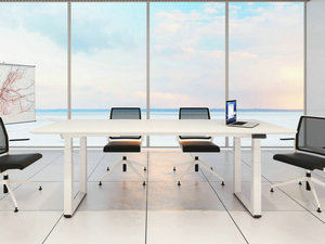 LOCTEK Supply <span class=keywords><strong>FlexiSpot</strong></span> ET223Q-MAX <span class=keywords><strong>Bureau</strong></span> debout 300kg Hauteur de charge réglable Cadre de table de conférence 4 pieds Quad Motor - Product Image 5