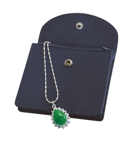 กระเป๋าใส่เครื่องประดับทรงสี่เหลี่ยมผืนผ้าหนังกลับญี่ปุ่นแบบมีซิปปิดแน่นหนา สำหรับจัดเก็บแบบพกพา ขนาด 96x88x10 มม. - Product Image 2