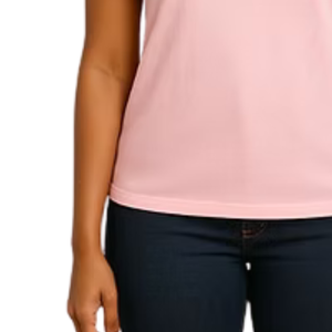 Camiseta Rosa para Mujer con Diseño de Letras Cursivas Brillantes, Ropa Casual para el Día a Día, Estilo Urbano, Cómoda y a la Moda - Product Image 4