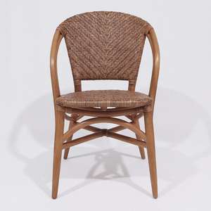 เก้าอี้รับประทานอาหารหวายธรรมชาติสไตล์ทรอปิคอลทันสมัย ออกแบบตามหลักสรีรศาสตร์ กันน้ำ เป็นมิตรกับสิ่งแวดล้อม เหมาะสำหรับร้านกาแฟ รีสอร์ท และธุรกิจบริการ - Product Image 1