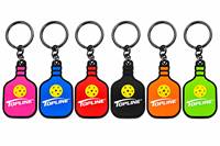 Porte-clés sportif mini pickleball tendance et mignon, breloque de sac en plastique en forme de raquette de pickleball, cadeaux de fête pour les fans de pickleball
