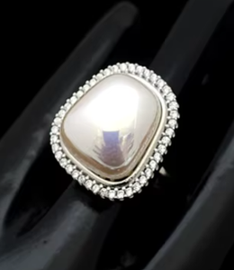 Fancy Trendy Best Quality <b>Silver</b> Finish Stylish <b>Ring</b> For Function And Party Wedding Wear Collection For Women And Girls For Wear - Product Image 2