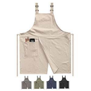 Delantal de Cocina Unisex de Cuero sin Mangas con Ventilación, Delantales de Chef para Cocinar y Hornear, Correa Ajustable, Bolsillos, Ropa de Trabajo Diaria - Product Image 6