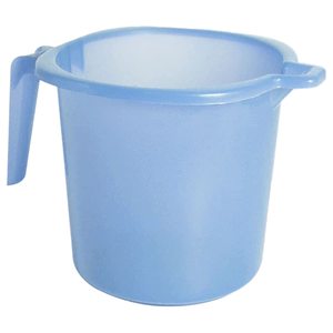 Tranasparent Small Multiuses Lightweight Unbreakable Strong <b>Plastic</b> Bathroom <b>Mug</b> 1 litre - Product Image 1