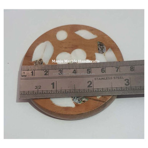 Espejo de nácar de piedra pulida hecho a mano indio altamente técnico con forma de flor Super espejo clásico uso para regalos - Product Image 4