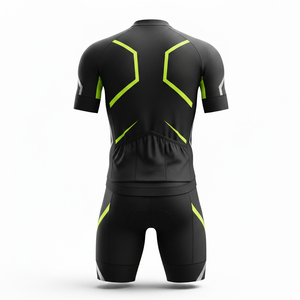 Tenue de cyclisme en gros directement de l'usine, personnalisable en couleur et taille, vêtements de vélo de route avec rembourrage en mousse haute densité, ensemble de vêtements de cyclisme - Product Image 4