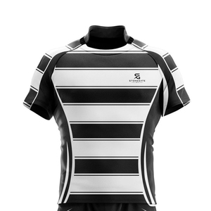 Maillot de rugby professionnel pour équipe, tissu respirant et flexible, coutures renforcées, logo personnalisé, pour les matchs 2026 - Product Image 6
