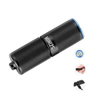 Mini Torcia LED Ricaricabile Portachiavi, 200 Lumen, Nera, Tascabile, 2 Modalità di Illuminazione, Impermeabile IPX7 - Product Image 1