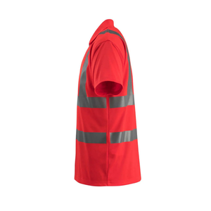 Camiseta Polo de Seguridad para Construcción de Verano con Franjas Reflectantes de Alta Visibilidad, Impermeable - Product Image 2