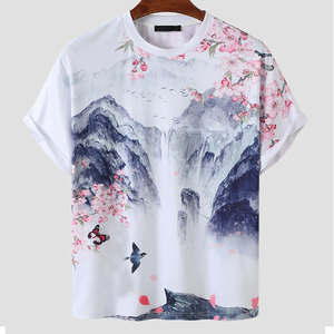 เสื้อยืดซับลิเมชั่นผู้ชายแบบเรียบง่าย เสื้อยืดซับลิเมชั่นผู้ชายดีไซน์เรียบเนียน เสื้อยืดซับลิเมชั่นผู้ชายใส่สบาย - Product Image 1