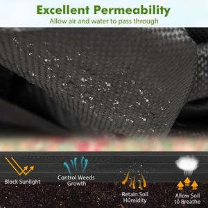 Tessuto del paesaggio della barriera dell'erbaccia per gli attrezzi da giardino per l'abbellimento & Decking - Product Image 6