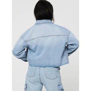 Chaqueta Vaquera de Diseño Sólido y Elegante con Logotipo Personalizado Impreso a Color para Mujer, Venta al Por Mayor 2026, Servicio OEM - Product Image 6